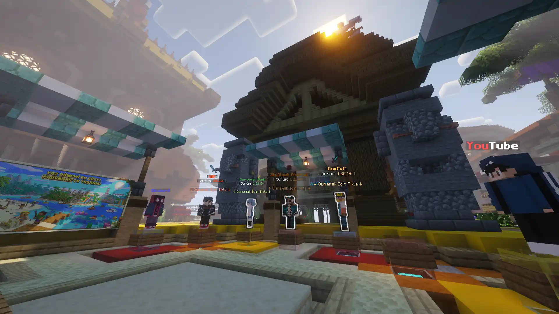Provanas Minecraft Bedrock sunucusunun lobisi